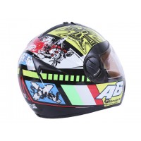 Шлем MD-800 черный с цветной графикой А6 size L - VIRTUE