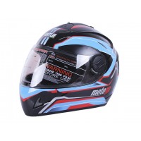 Шлем MD-800 черный с голубым size M - VIRTUE