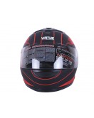 Шлем MD-803 черный матовый с красным size S - VIRTUE