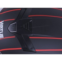 Шлем MD-803 черный матовый с оранжевым size M - VIRTUE УЦЕНКА