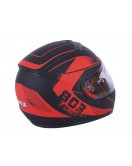 Шлем MD-803 черный матовый с оранжевым size L - VIRTUE