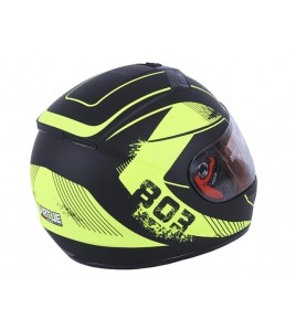 Шлем MD-803 черный матовый с желтым size S - VIRTUE