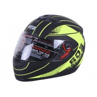 Шлем MD-803 черный матовый с желтым size L - VIRTUE