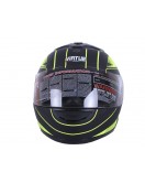 Шлем MD-803 черный матовый с желтым size L - VIRTUE