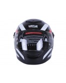 Шлем MD-101B черный полосатый size L - VIRTUE