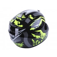 Шлем MD-905 черный с салатовым size XS - VIRTUE УЦЕНКА