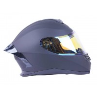 Шлем MD-820-1 черный матовый, стекло синий хамелеон size ХS - VIRTUE