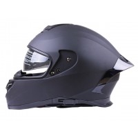 Шлем MD-820-1 черный матовый, стекло синий хамелеон size ХS - VIRTUE УЦЕНКА