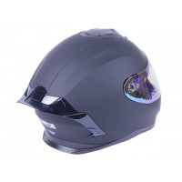 Шлем MD-820-1 черный матовый, стекло синий хамелеон size S - VIRTUE