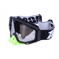 Шлем MD-911 черный с цветной графикой size M + очки - VIRTUE