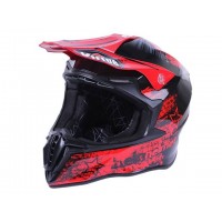 Шлем MD-902 черный с красным size S - VIRTUE