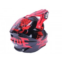 Шлем MD-902 черный с красным size M - VIRTUE