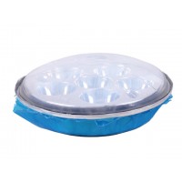 Оптика фары круглой (линза с ободом) 8+1 LED диаметр 140мм Дельта/Альфа YBX