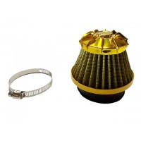 Фильтр нулевой KM золотой 48-50/35/28 мм прямой - АМ YBX