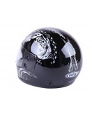 Шлем MD-А105 (с бородой) черный с серым - VIRTUE