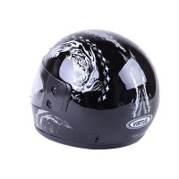 Шлем MD-А105 (с бородой) черный с серым - VIRTUE