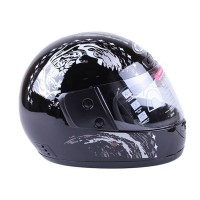 Шлем MD-А105 (с бородой) черный с серым - VIRTUE