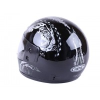 Шлем MD-А105 (с бородой) черный с серым - VIRTUE УЦЕНКА