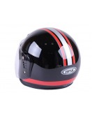 Шлем MD-В201 (открытый) черный с красным - VIRTUE