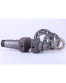 Коленвал в сборе + шестерня - ZUBR original - 195N - Premium