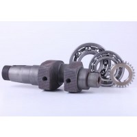 Коленвал в сборе + шестерня - ZUBR original - 195N - Premium