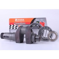 Коленвал в сборе + шестерня - ZUBR original - 195N - Premium