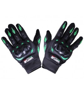 Мотоперчатки зеленые текстиль size XL
