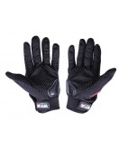 Мотоперчатки черные текстиль size XL