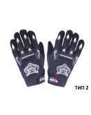 Мотоперчатки черные текстиль size XL