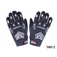 Мотоперчатки черные текстиль size XL