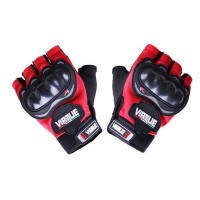 Мотоперчатки YM001-15 (короткие) красные size L