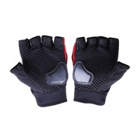 Мотоперчатки YM001-15 (короткие) красные size L УЦЕНКА