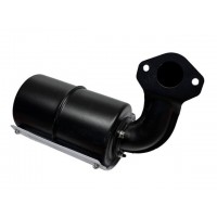 Глушитель с коленом (под 2 отверстия) тип 2 - 195N YBX