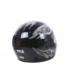 Шлем MD-А105 (с бородой) черный с золотистым - VIRTUE