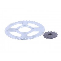 Звезда, к-т 2 шт.: задняя + передняя 41Т/14Т 428H - Альфа YBX