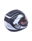 Шлем MD-803 черный с белым матовый size L - VIRTUE