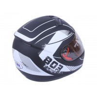 Шлем MD-803 черный с белым матовый size L - VIRTUE