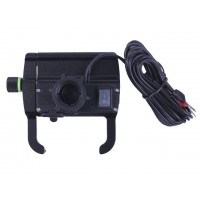 Держатель телефона (крепление на руль) M6S алюминий черный (с зарядкой) (Kewiq)