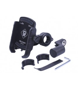 Держатель телефона ( крепление на руль) M8C черный (с зарядкой) (Kewiq)