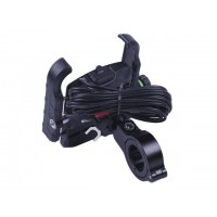 Держатель телефона ( крепление на руль) M8C черный (с зарядкой) (Kewiq)