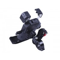 Держатель телефона ( крепление на руль) M14-A1 черный с беспроводной зарядкой (Kewiq)