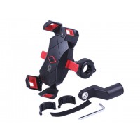 Держатель телефона (крепление на руль) черный с красным M13A (Kewiq)