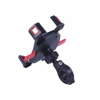 Держатель телефона (крепление на руль) черный с красным M13A (Kewiq)