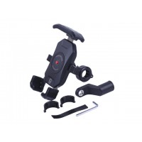 Держатель телефона (крепление на руль) черный M14-C1 (Kewiq)