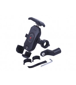 Держатель телефона (крепление на руль) черный M14-C1 (Kewiq)