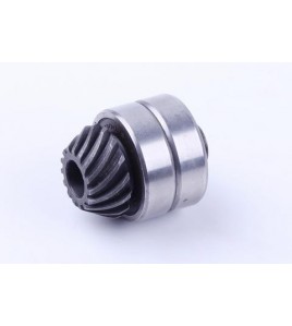 Шестерня нижнего редуктора + подшипник, вал 7Т для бензокосы