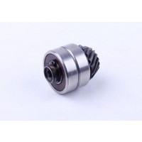 Шестерня нижнего редуктора + подшипник, вал 9Т для бензокосы