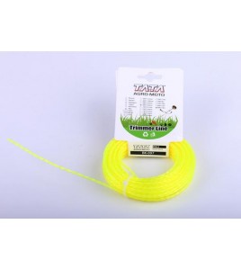 Леска диаметр 2.4 мм квадрат плетенка L-15m (картон)