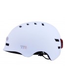 Шлем защитный белый с габаритным фонарем size L - TTG