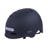 Шлем защитный черный с габаритным фонарем size L - TTG